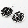 Glass Big Circle Earrings from YIWU DUALSHINE CO.,LTD, SHANGHAI, CHINA