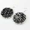 Glass Big Circle Earrings